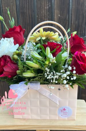 Cartera Floral ( Tamaño Grande)