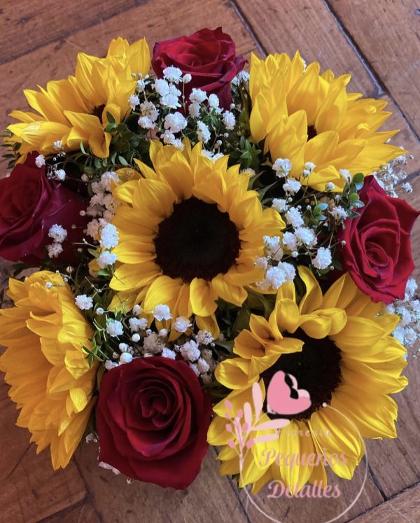 Box  Circular Rosas/Girasoles - Imagen 2