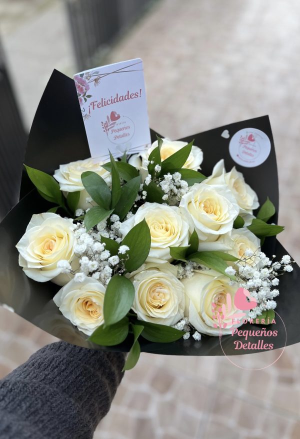 Ramo de 10 rosas - Imagen 4