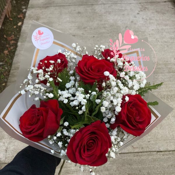 Ramo de 6 rosas