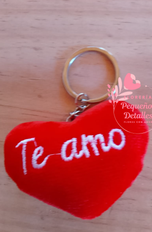 Llavero corazón "Te amo"
