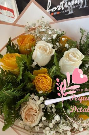 Ramo de 10 rosas Bicolor